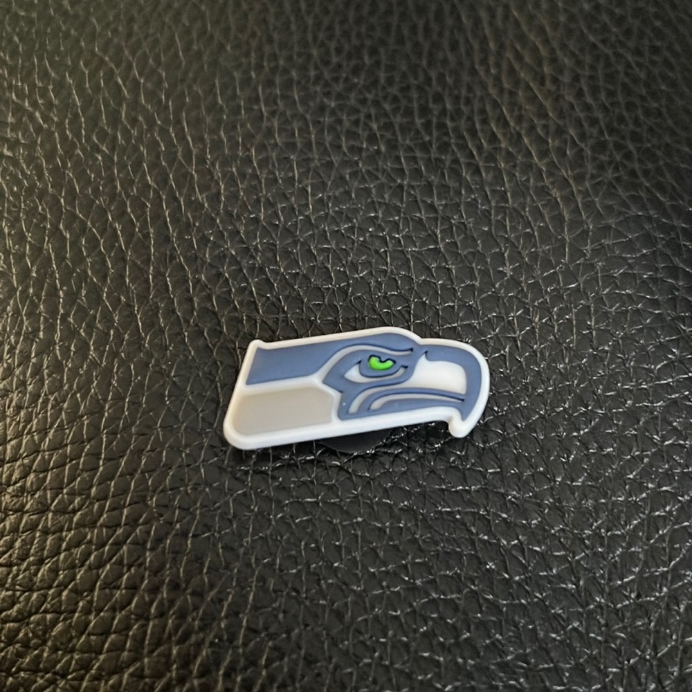 Seahawks jibbitz crocs charm